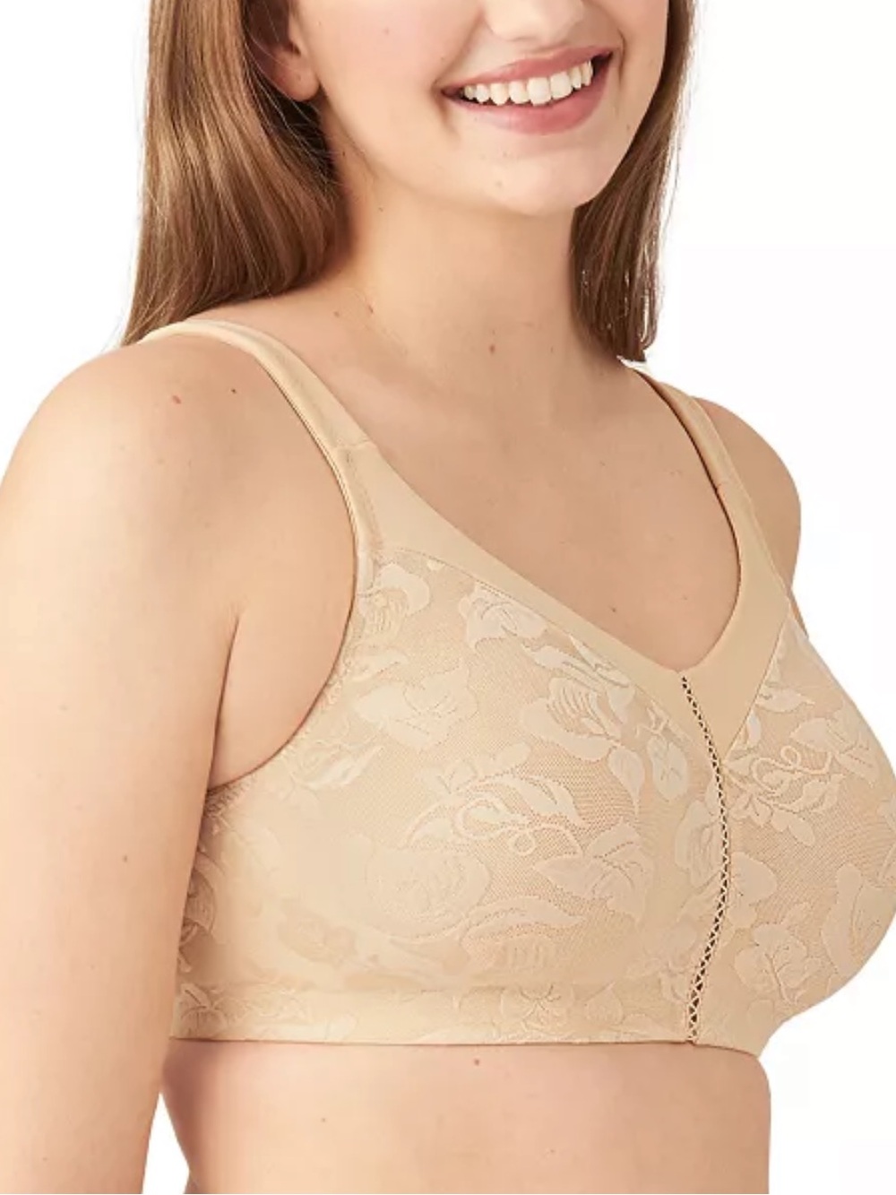 NWT Wacoal Awareness Wireless Bra 85276 nude 38B